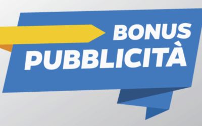 Riaperti i termini del Bonus Pubblicità